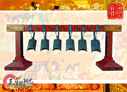 6件套仿古編鐘，小型特色樂器，民樂混音配套