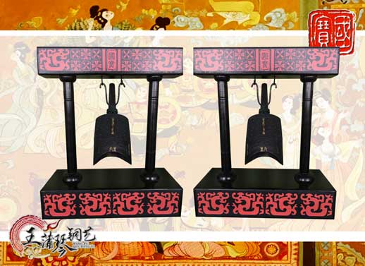 單件編鐘工藝品、外賓禮品、中國青銅編鐘